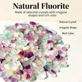 Aquarium Gravel,Rocks for Plants Indoor,0.44lb Fluorite Aquarium Gravel Rocks,Crystal Chips Stone Crushed Quartz for Cra