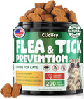 Flea and Tick Prevention for Dogs & Flea and Tick Chews for Cats, Soft Chews Natural Flea Tick Support for Cat God All B