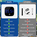 Rechargeable Digital Aquarium Water Thermometer with HD LED Screen, Display ±1℉, Fish Tank Decoration Accessories for Be