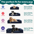 Furhaven Cooling Gel Dog Bed for Large Dogs w/ Removable Bolsters & Washable Cover, For Dogs Up to 95 lbs - Quilted Sofa - Iron Gray, Jumbo/XL