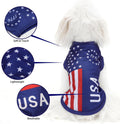 American Flag Inspired Dog Vest: Perfect Dog Shirt, Ideal Tank Top for Everyday Wear, Independence Day Celebrations Quality Materials for a Cute and Stylish Look Blue USA M