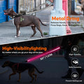 LED Dog Leash Ultra Bright, Waterproof, 7 Lighting Mode, Glow in The Dark & Reflective, Type-C Rechargeable, Battery Ind