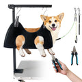 Mot Ycse Professional Dog Grooming Arm Kit with Adjustable Hammock & No-Sit Haunch Restraints – All-in-One Solution for Small/Medium Pets