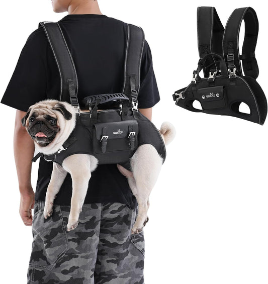 Wakytu Dog Backpack Carrier for Dogs,Dog Lift Harness
