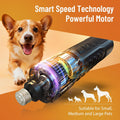 Electric Dog Nail Grinder: Upgraded 5-Speed Quiet Dog Nail Trimmer-Safe Painless Nail File for Claw Trimming & Grooming 