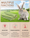 Bissap 35PCS Rabbit Chew Sticks, Natural Papaya Stems Bunny Chews Treats for Rabbit Hamster Chinchilla Guinea Pig Small 