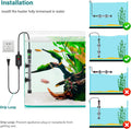 hygger Submersible Aquarium Heater, 100W 150W 200W 300W Adjustable Fish Tahk Heater with Temperature Controller, LED Dis
