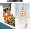 Hanging Automatic Food Dispenser, 27oz Large Capacity Hanging Pet Cage Feeder for Rabbit Bird Chinchilla Hedgehog Guinea