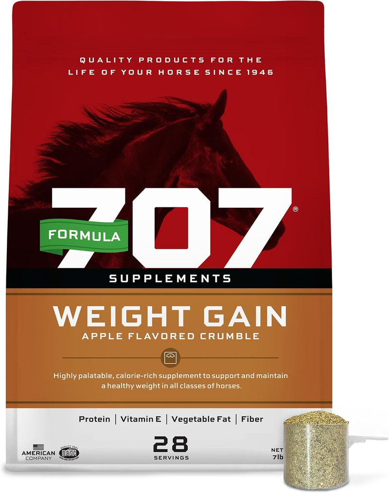 Formula 707 Weight Gain Crumble for Horses, 7 lb – Calorie-Rich Support