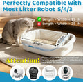 32 Count Cat Litter Box Liners for Automatic Litter Box Robot Model 5/4/3 Waste Bags, Drawstring, Heavy-Duty, Leak-Proof