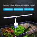 LED Aquarium Light Full Spectrum Clip Fish Tank Light Plants Light Double Swing Arm Light 4W Suitable for 2-10 Gal Fish 