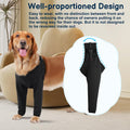 BARKLESS Dog Surgery Recovery Suit for Front Leg, Breathable & Soft Dog Long Front Leg Sleeve Shirt to Stop Licking, Adjustable|Comfortable Male Female Wound Cover, Pet Cone Alternative (Black, L)