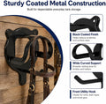 12 Counts Horse Bridle Rack, Bridle Bracket Bridle Hooks with Tubes & Screw