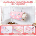 RAINFLOW Pink Hamster Tunnel - Soft Rabbit Tunnel for Playing & Resting