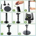 Zonon Farrier Horse Hoof Stand, Black, Metal Round Base