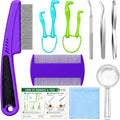 yumflan 12-Piece Tick Removal Tool Kit for Dogs & Cats with Tweezers