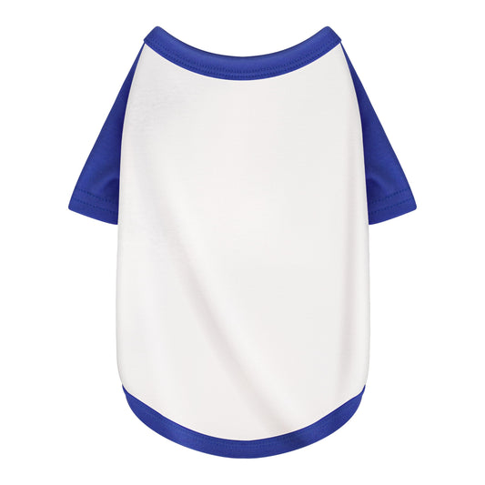 Stylish White Color Block Dog Shirt: Premium Polyester, Comfortable, Breathable, and Wrinkle-Resistant. Perfect Apparel for Small, Medium, & Large Dogs, a Must-Have for Pet Lovers M