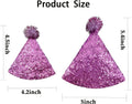 10 Pcs Dog Birthday Hat Set for Small Medium Dogs Cat Puppies, Mini Party Hat with Adjustable Headbands, Cute Pet Hat wi