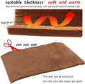 Hamiledyi Reptile Carpet Natural Coconut Fiber Tortoise Carpet Mats 4PCS