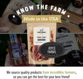Farm Hounds - Pork Jerky - Premium Natural Jerky for Dogs - 100% Humanely Raised Pork - Break-to-Size - Great for Training & Treats - No Added Fillers - Made in USA - 3.5 oz - 1 Pack