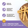 Wild Eats Real Duck Collagen Retriever Bully Sticks for Dogs, 15 Count Pack