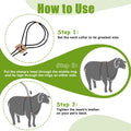 Goat Harness & Leash, Adjustable Step-in Sheep Harness, Goat Accessories, Livestock Halter Supplies for Goats and Sheep