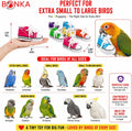 Bonka Bird Toys 6 Mini Sneakers Colorful Cotton Shredding Parrot Parrotlet Budgie Finch Cockatoo