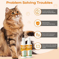 Cat Deterrent Spray 2 Pack, Natural Non-Toxic Plant Based Anti-Scratch & Anti-Marking Spray for Cats & Kittens, Orange S