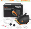 HITOP 4W 110GPH Powerful Aquarium Air Pump, Quiet 2-outlets Aquarium Aerator, Adjustable Fish Tank Air Pump with Accesso