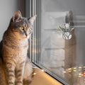 BOXCASA Cat Memorial Gifts for Loss of Cat, Gray Angel Cat Suncatcher with Iridescent Wings, Stained Glass Window Hanging, Pet Sympathy Gift for Women, Memorial Gift