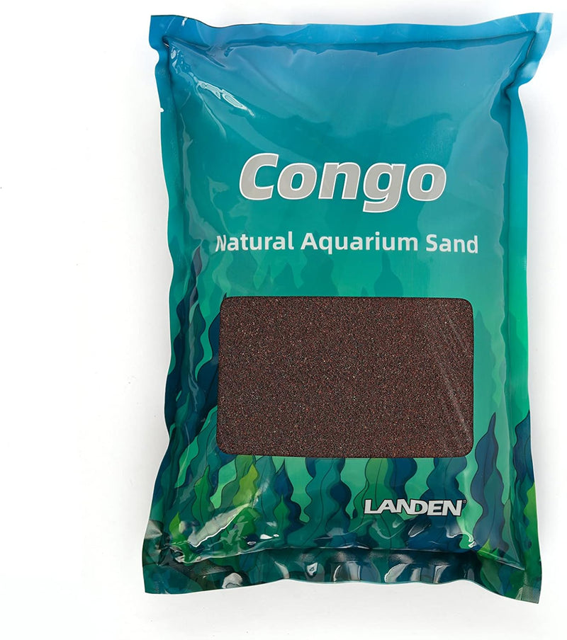 LANDEN Congo Aquarium Natural Fish Tank Sand, Red 2L Grain River Substrate