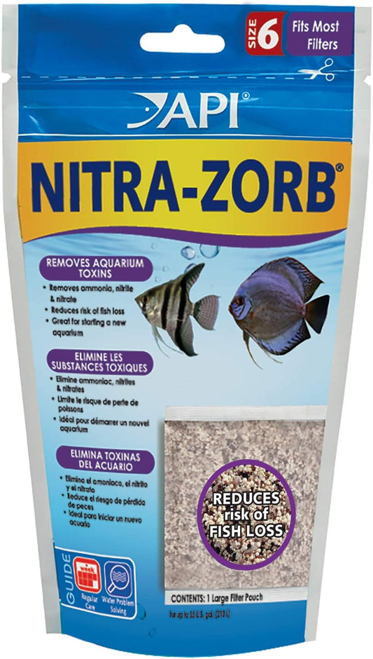 API NITRA-ZORB SIZE 6 Aquarium Canister Filter Filtration Pouch 1-Count Bag, Model:110A