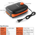 FEDOUR 4W/5W/8W Aquarium Corded Electric Air Pump, 96GPH/160GPH/256GPH Dual Outlet & 4-Outlet Oxygen Pump, Ultra Quiet A
