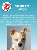Miracle Care Sterile Eye Wash for Dogs and Cats, 4 Ounce, Soothing and Non Stinging Eye Drops to Remove Debris