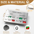 EliteSign Dog Feeding Reminder Sign, Pet Feeding Tracker with Magnet, AM PM Daily Acrylic Slider Board for Fridge Wall Mounting, Plus Walking Reminder, Brushed Silver, 6.8" x 4.7" Pet Supplies