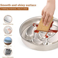 Stainless Steel Slow Feeder Dog Bowls – Non-Slip Metal Dog Bowl for Large & Medium Breeds, Puppy Puzzle Feeder – 2 Cup C