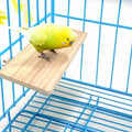 4 PCS Bird Perch Stand Platform Toy, Natural Wood Parrot Perch Stand Stick Play Exercise Gym Bird Cage Accessories Toys 