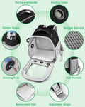 DBNESS Guinea Pig Carrier Backpack, Portable Rabbit Travel Carring Bag for Pet Bunny Chinchilla Bearded Dragon Hamster P