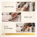 BeeCare+ Manuka Honey Wound Gel for Hot Spot Treatment for Dogs and Cats – Helps with Irritations, Cuts, Rashes, Abrasions, and Scrapes – Colloidal Silver for Dogs 2 oz