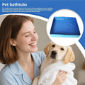 Foldable Dog Pool – Heavy-Duty Hard Plastic Small Dog Pool for Puppy & Cats, Portable Shallow Pool, Outdoor/Indoor Cooli