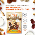 NutriChomps Dog Chews, 4-inch Knots, Easy to Digest, Rawhide-Free Dog Treats, 9 Count, Real Chicken, Peanut Butter and Milk flavor