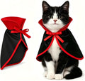 LESYPET Cat Halloween Costume Vampire Cape Pet Halloween Devil Cloak Cosplay for Kitten