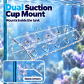kcrygogo Coral Frag Holder Acrylic Coral Frag Rack with Powerful Double Suction Cups Suitable for Household Fish Tanks (