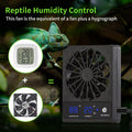 2 PCS Reptile Ventilation Fan with Thermo-Hygrometer | Air Circulation Fan for Terrariums, Enclosures & Aquariums | Quie