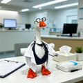 7 Inch Desk Goose Outfits Doctor Nurse Desk Goose Clothes Accessories with Doctor Uniform,Scrubs,Stethoscope & Glasses,D