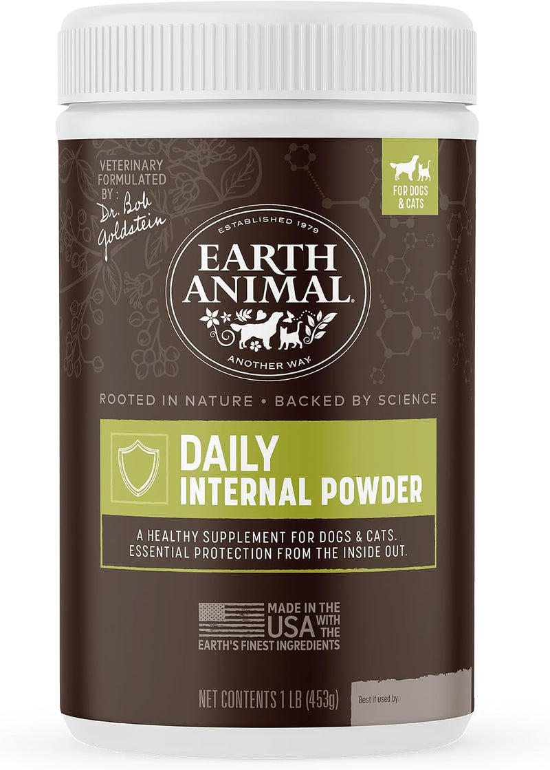 Earth Animal Apothecary Flea & Tick - Daily Internal Powder for Pets - 1 lb