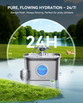 Cat Water Fountain Stainless Steel: 99oz/2.8L Auto Pet Drinking Fountain