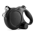 TailyWags 26ft Retractable Dog Leash for Large Dogs up to 110 lbs, with Waste Bag Dispenser, 8m Durable Strong Nylon Tape, 360° Tangle-Free, One-Handed Brake&Lock, Anti-Slip ABS Handle (26FT-Black)