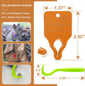 Tick Remover Tool Portable with Tick Removal Tweezers Suitable for Pet and Humans, Safe and Reliable, Quick Highly Effective, Pain-Free, Essential Tick Remover Key Tools for Outdoor Activities-3 Pack