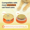 Yellow Hydrant Canned Cat Food Storage Container Patent Pending Reusable Airtight Can Cover Pet Food Sealer - Keeps Cat Food Container Sealed and Fresh in the Fridge, Eliminates Odor (1 pack)